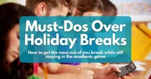 Must-Dos Over Holiday Breaks