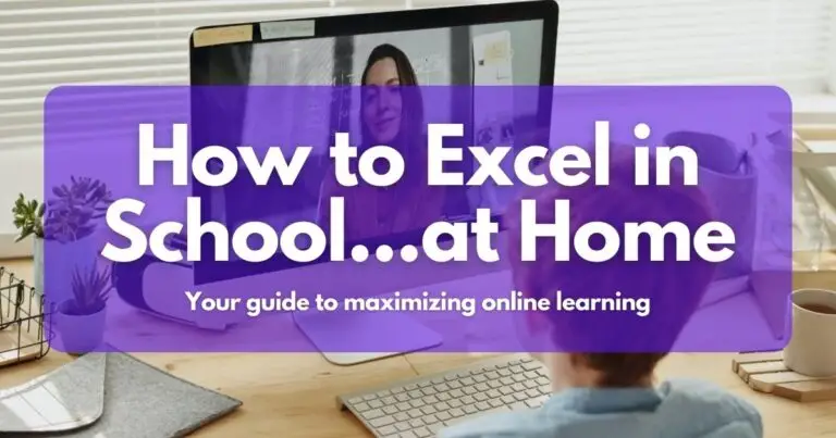 How to Excel in School at Home